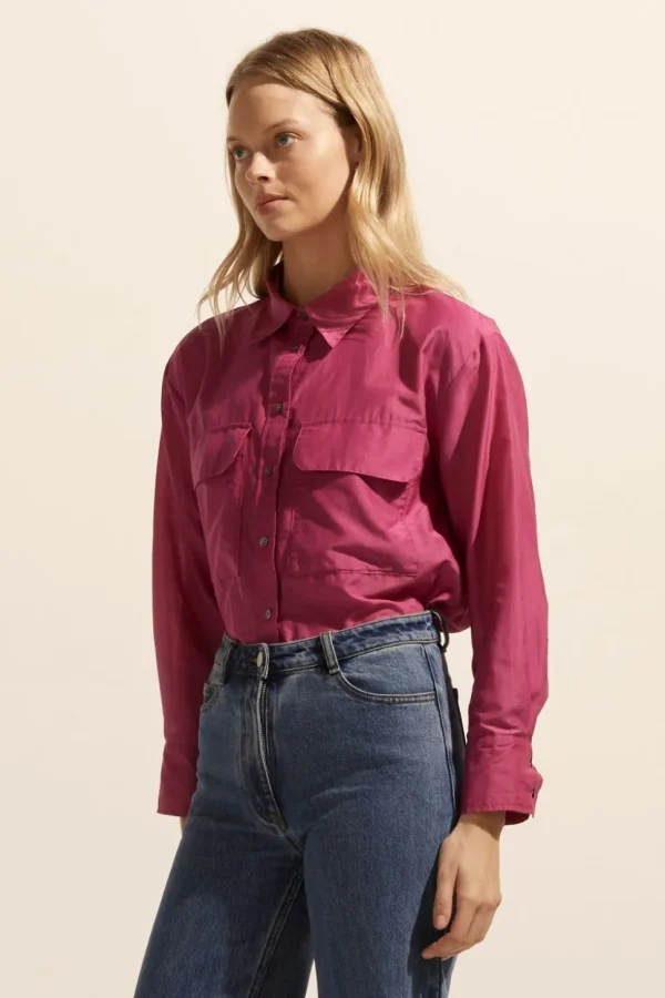 Store zoe kratzmann Abroad Top-Magenta