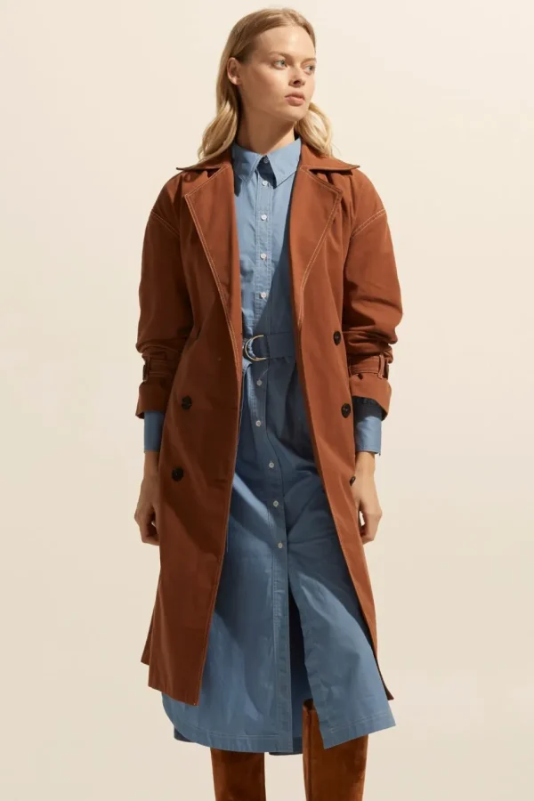 New zoe kratzmann Agent Coat-Sienna