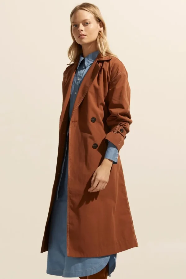 New zoe kratzmann Agent Coat-Sienna