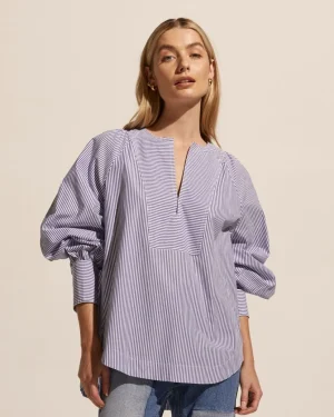 Fashion zoe kratzmann Collude Top-Navy Stripe