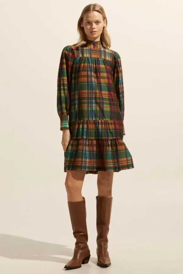 Shop zoe kratzmann Confide Dress-Kaleidoscope Check