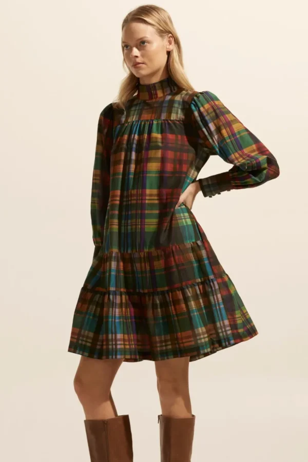 Shop zoe kratzmann Confide Dress-Kaleidoscope Check