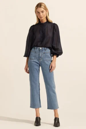 Best Sale zoe kratzmann Context Top-Indigo