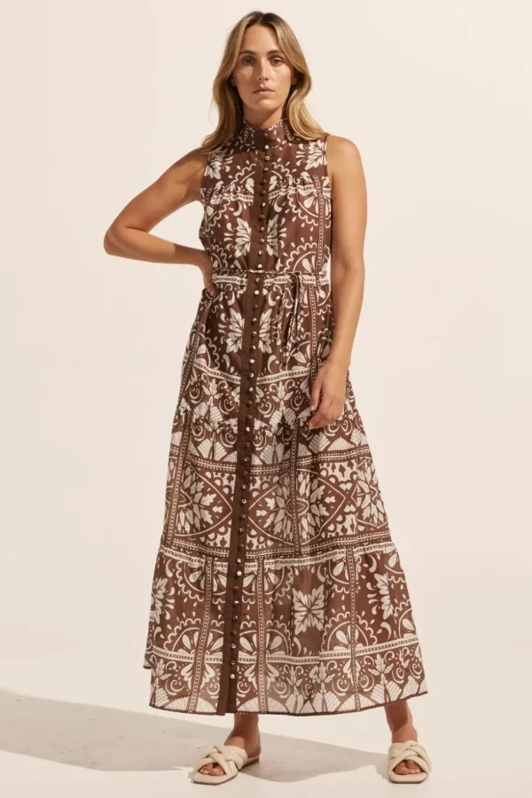 Online zoe kratzmann Crescent Dress-Choc Mosaic