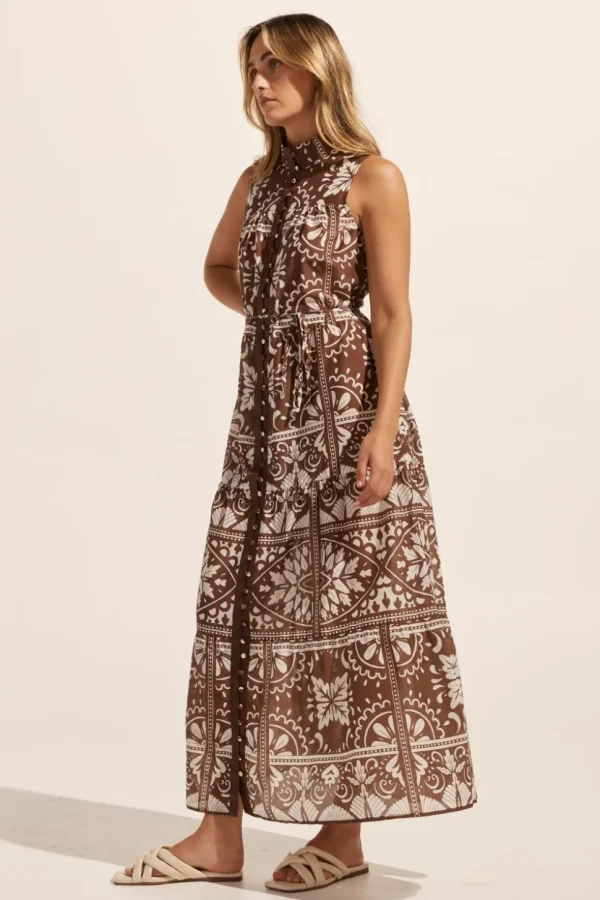 Online zoe kratzmann Crescent Dress-Choc Mosaic