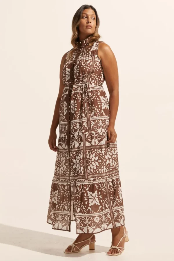 Online zoe kratzmann Crescent Dress-Choc Mosaic