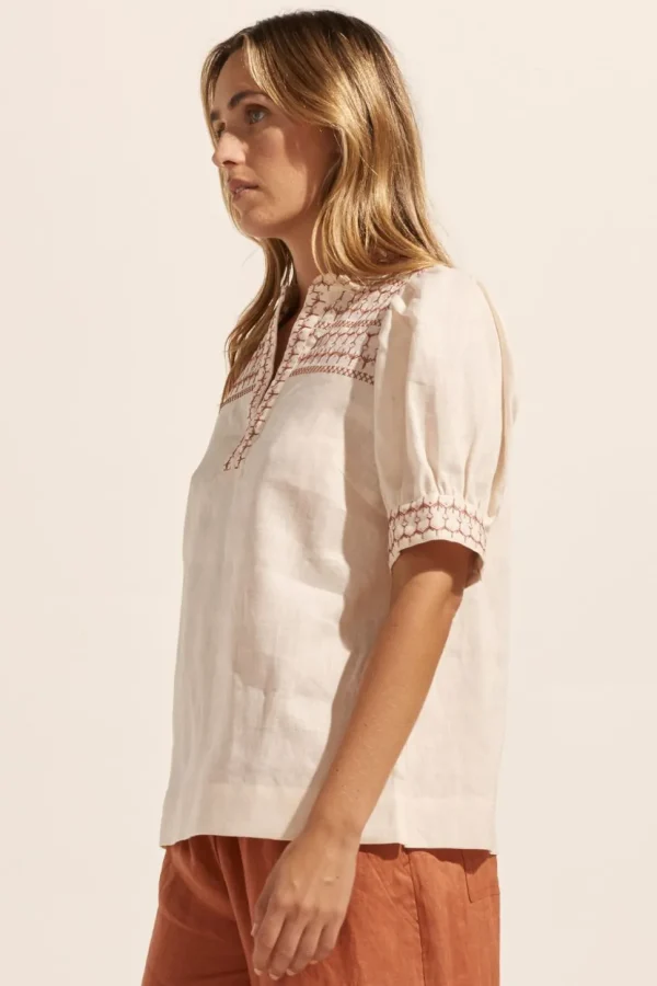 New zoe kratzmann Dialect Top-Ivory