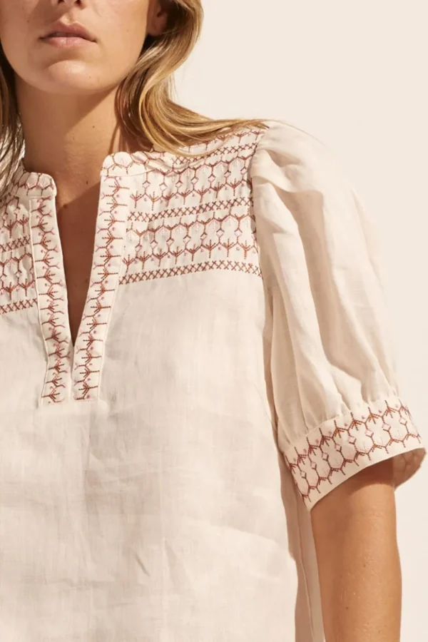 New zoe kratzmann Dialect Top-Ivory