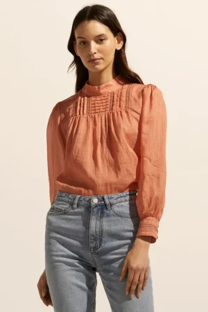 Best Sale zoe kratzmann Faze Top-Apricot