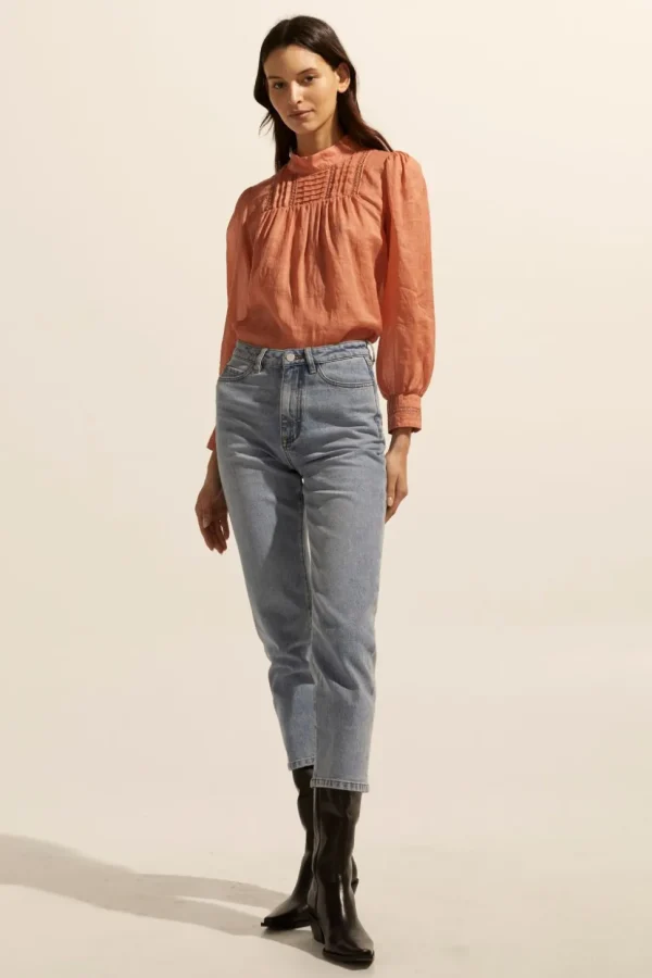 Best Sale zoe kratzmann Faze Top-Apricot