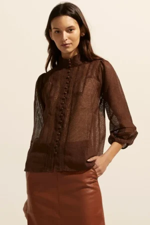 Shop zoe kratzmann Focus Top-Chocolate