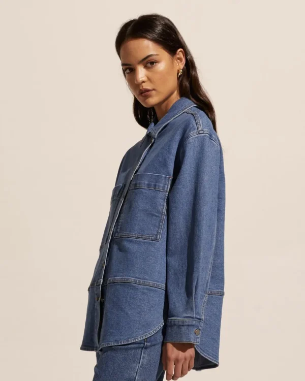 Shop zoe kratzmann Fuse Jacket-Vintage Denim