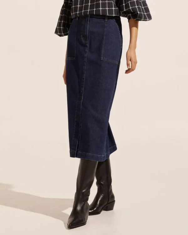 Shop zoe kratzmann Loft Skirt-Dark Denim