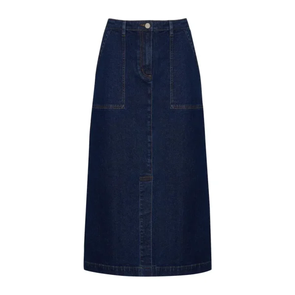 Shop zoe kratzmann Loft Skirt-Dark Denim