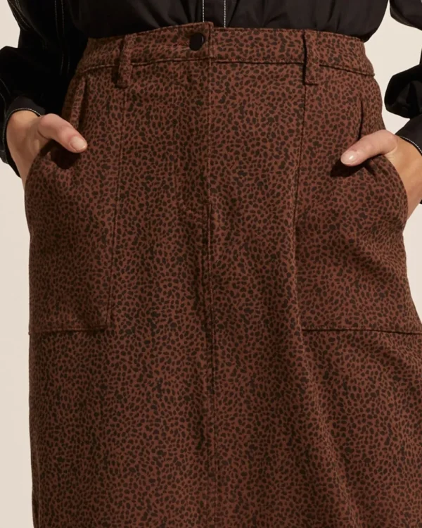 Store zoe kratzmann Loft Skirt-Toast Leopard