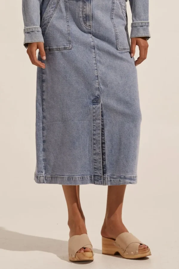 Outlet zoe kratzmann Loft Skirt-Washed Denim