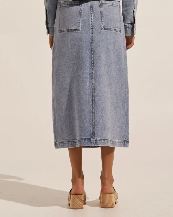 Outlet zoe kratzmann Loft Skirt-Washed Denim