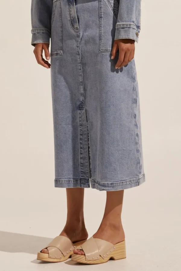 Outlet zoe kratzmann Loft Skirt-Washed Denim