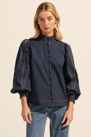 Cheap zoe kratzmann Oblige Top-Indigo