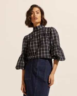 Flash Sale zoe kratzmann Pace Top-Black Check