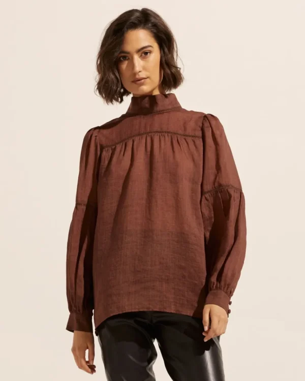 Flash Sale zoe kratzmann Pace Top-Chocolate