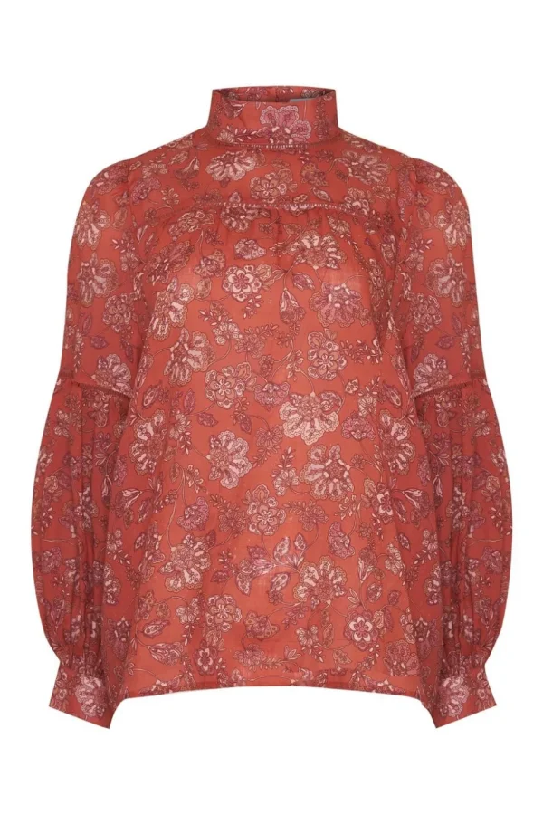 New zoe kratzmann Pace Top-Rust Paisley