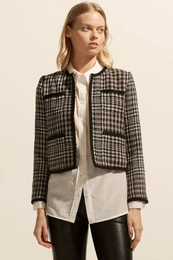 Store zoe kratzmann Patron Jacket-Check Boucle