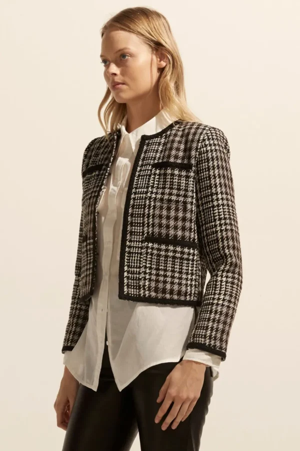 Store zoe kratzmann Patron Jacket-Check Boucle