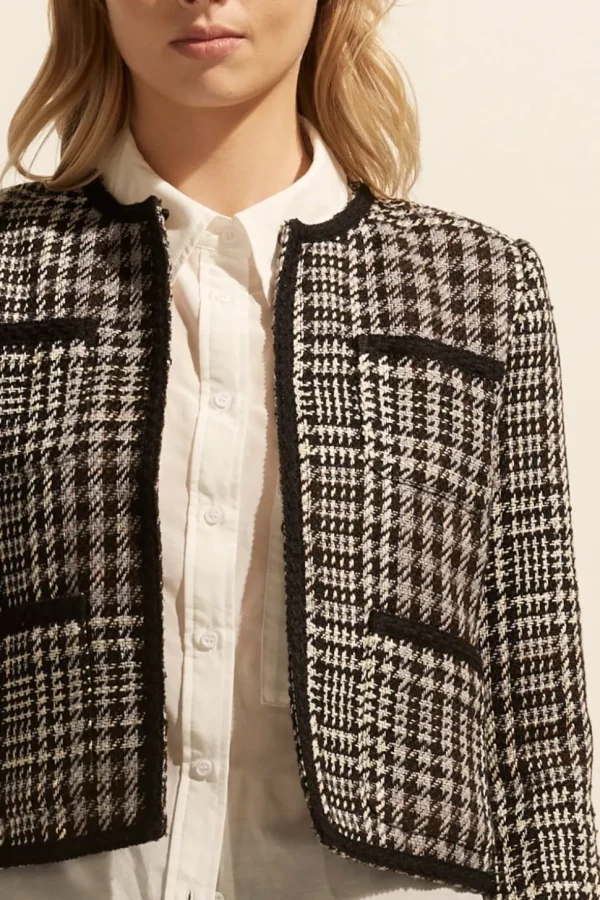 Store zoe kratzmann Patron Jacket-Check Boucle