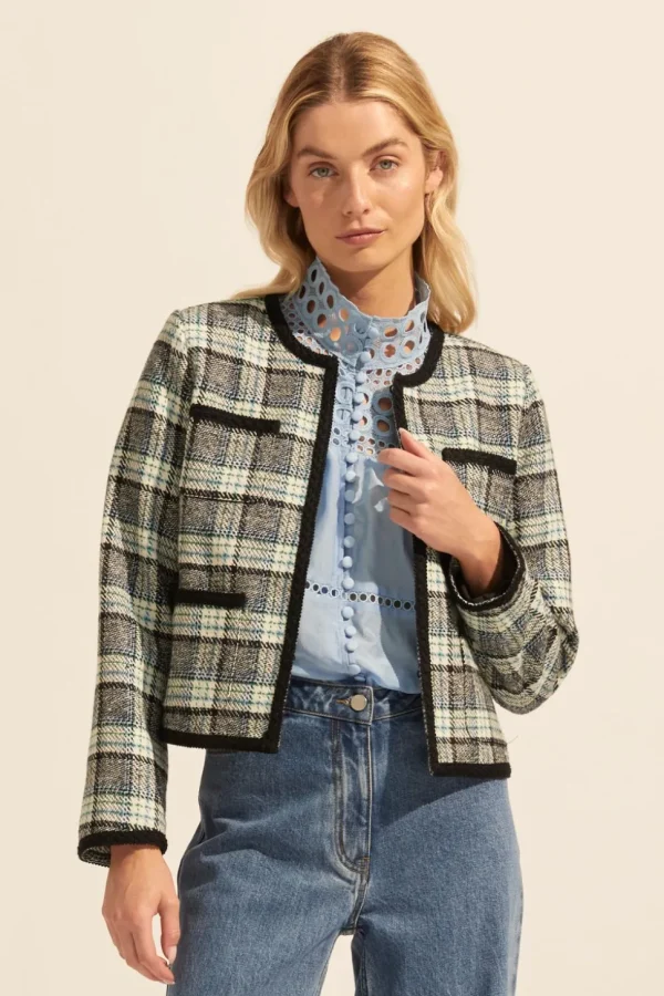 Flash Sale zoe kratzmann Patron Jacket-Green Check