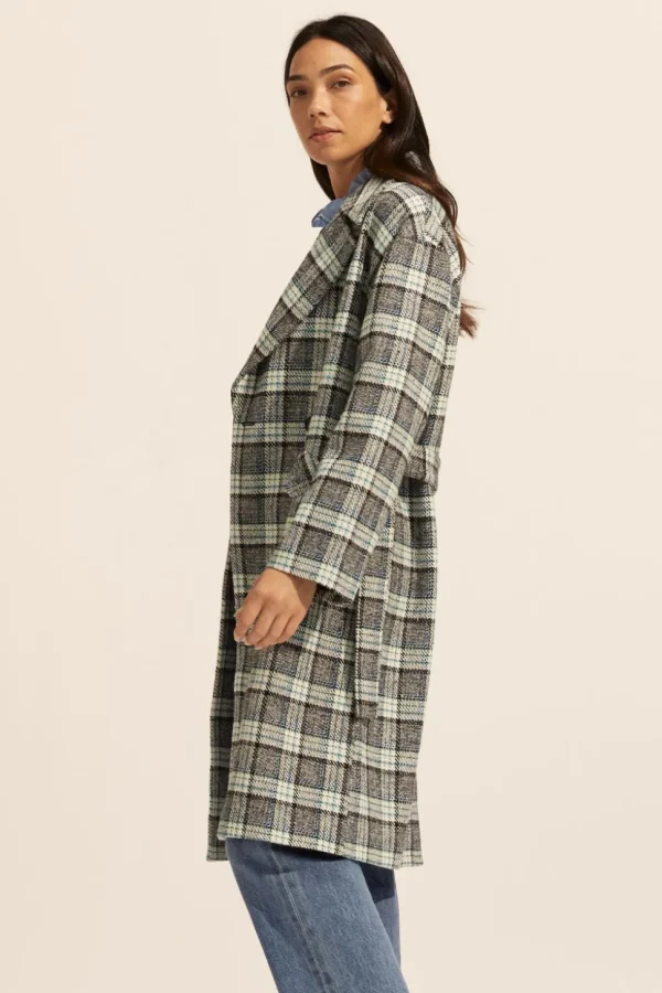 Discount zoe kratzmann Pillar Coat-Green Check