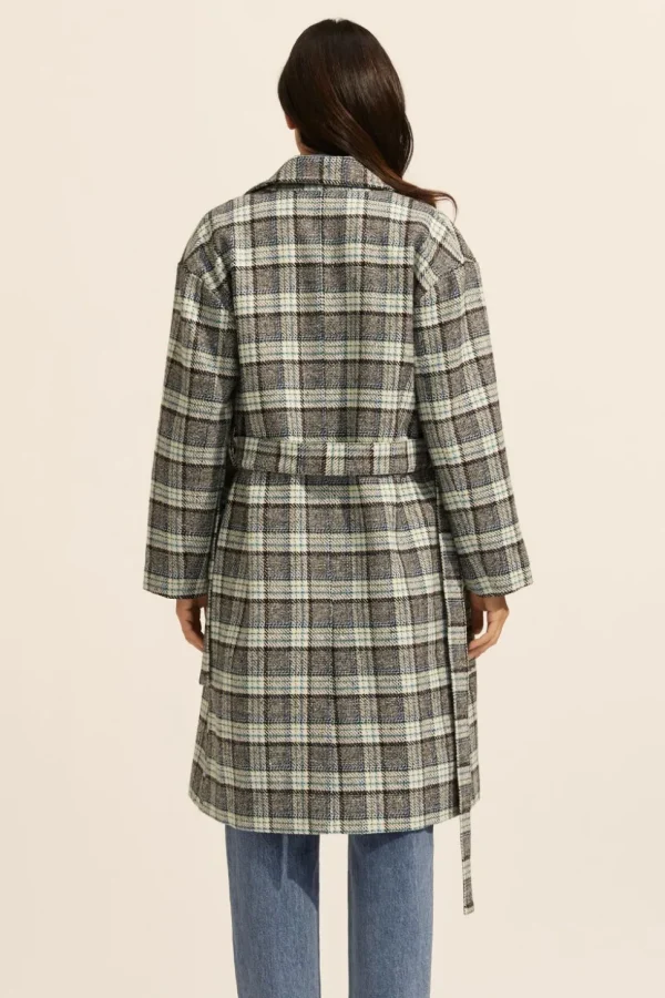 Discount zoe kratzmann Pillar Coat-Green Check