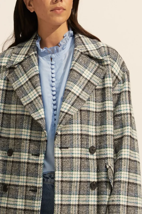 Discount zoe kratzmann Pillar Coat-Green Check