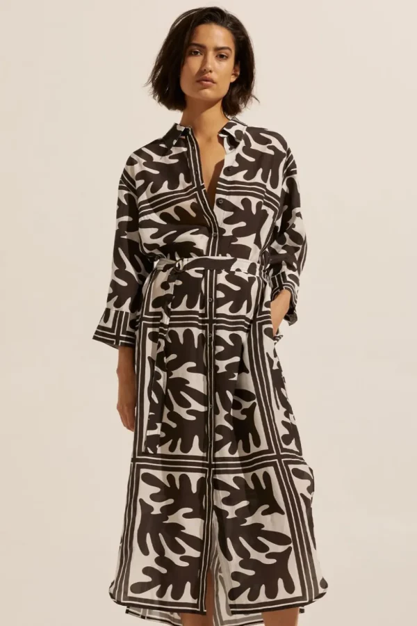 New zoe kratzmann Pinpoint Dress-Frond Choc