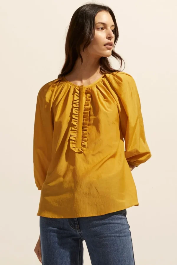 Online zoe kratzmann Refine Top-Ochre