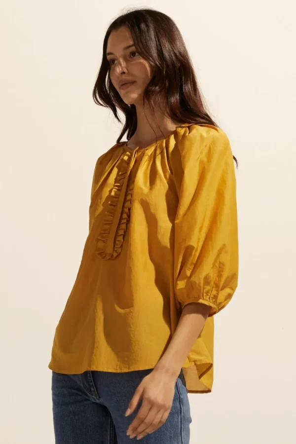 Online zoe kratzmann Refine Top-Ochre