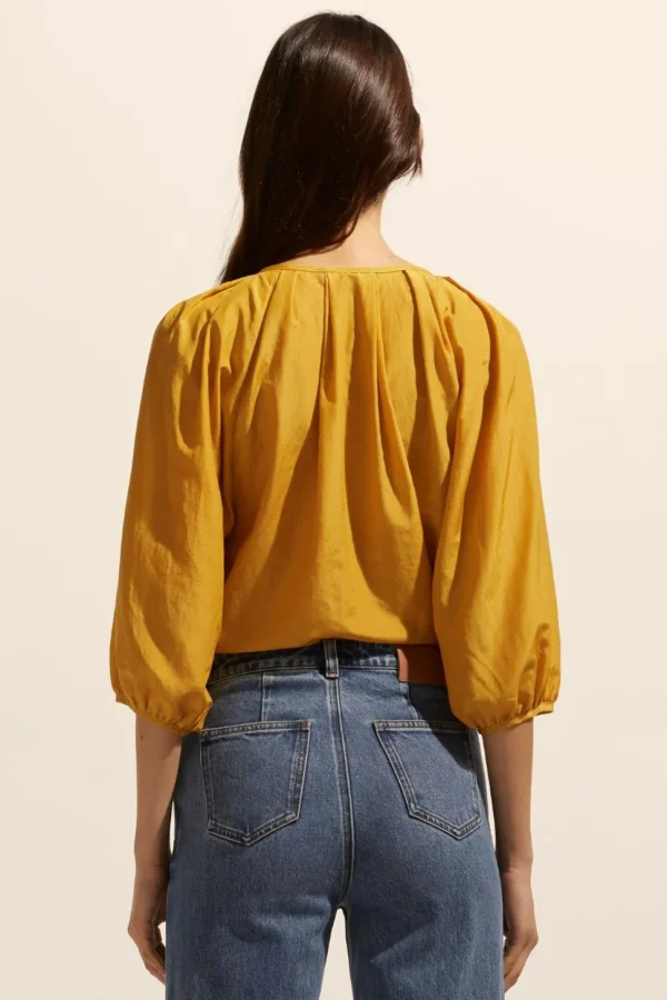 Online zoe kratzmann Refine Top-Ochre