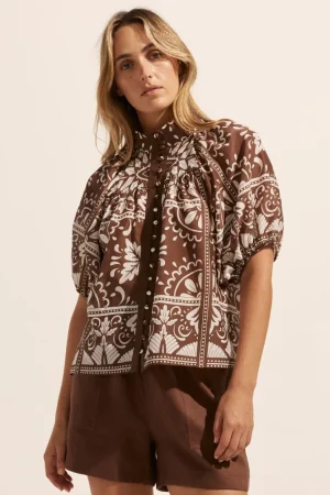 Shop zoe kratzmann Roam Top-Choc Mosaic