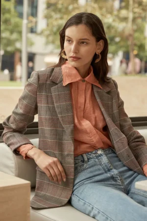 Sale zoe kratzmann Scout Jacket-Clay Check