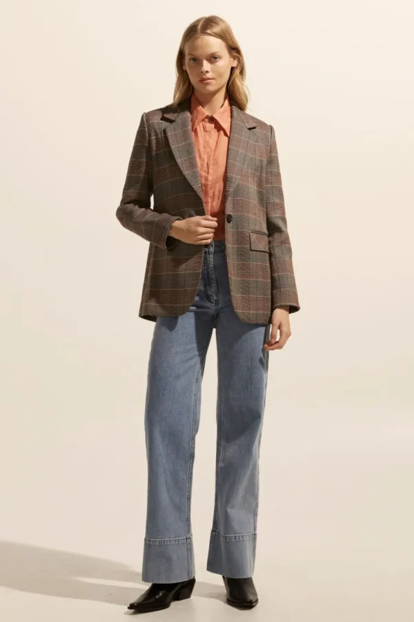 Sale zoe kratzmann Scout Jacket-Clay Check