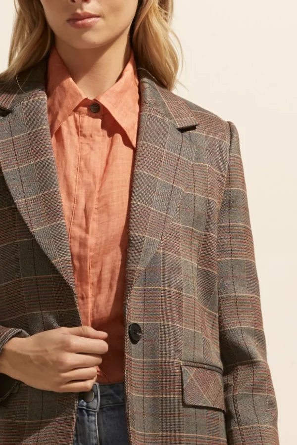 Sale zoe kratzmann Scout Jacket-Clay Check