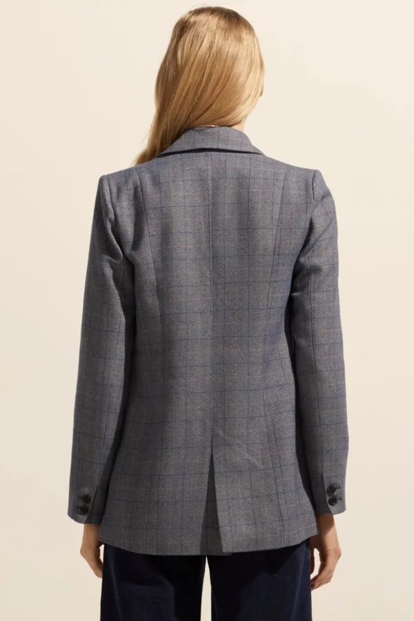 New zoe kratzmann Scout Jacket-Sapphire Check