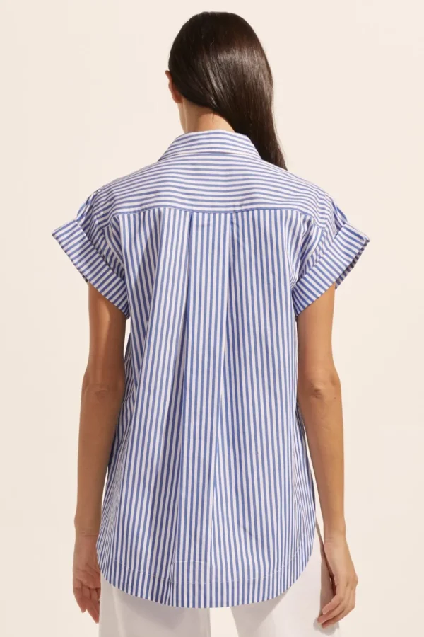 Online zoe kratzmann Sequel Top-Cobalt Stripe