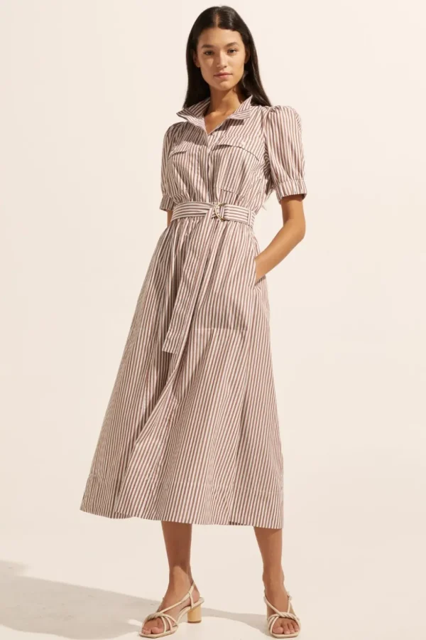 Online zoe kratzmann Starling Dress-Mocha Stripe