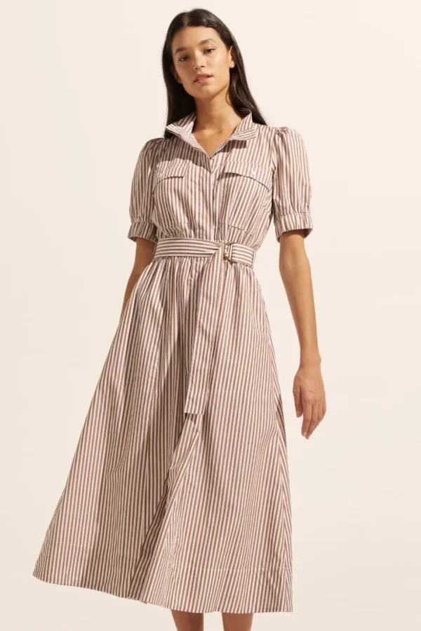 Online zoe kratzmann Starling Dress-Mocha Stripe