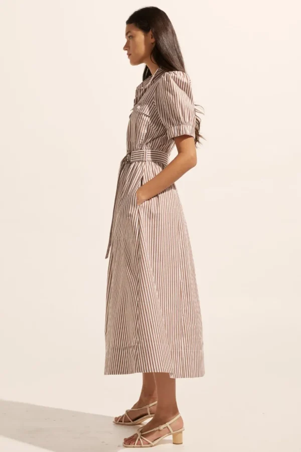 Online zoe kratzmann Starling Dress-Mocha Stripe