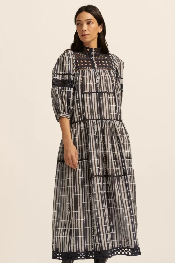 Clearance zoe kratzmann Tactic Dress-Indigo Check