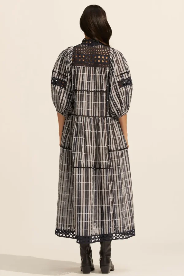 Clearance zoe kratzmann Tactic Dress-Indigo Check