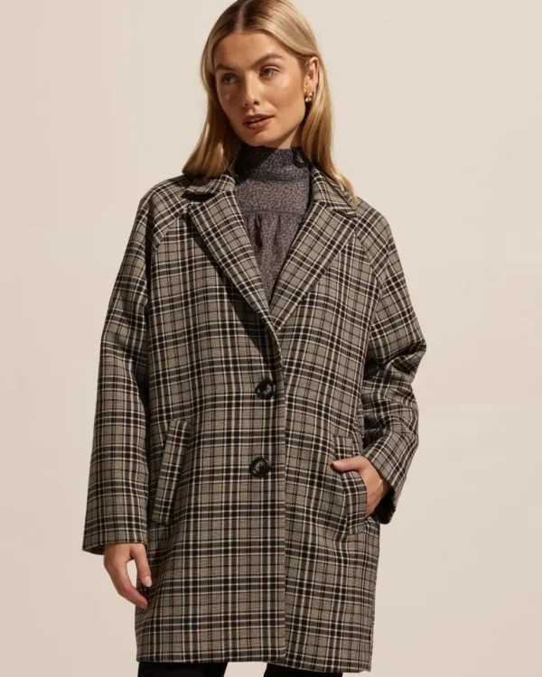 Store zoe kratzmann Transit Coat-Black Check