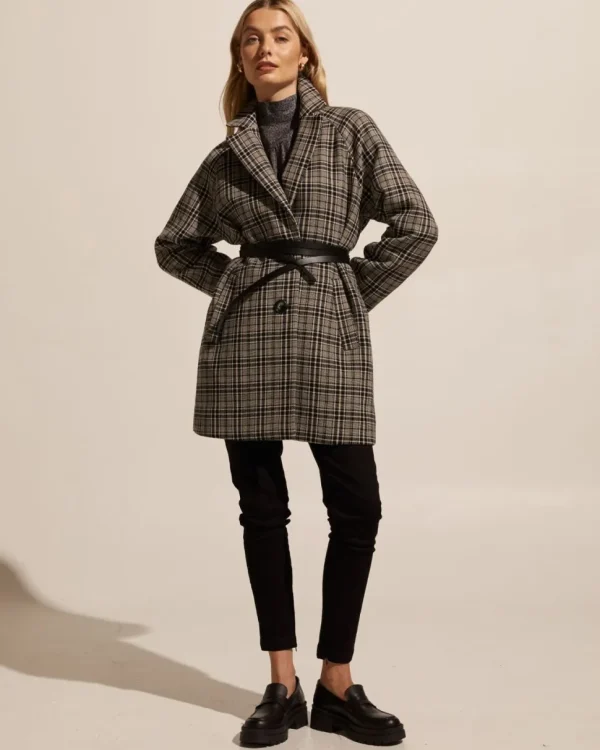 Store zoe kratzmann Transit Coat-Black Check